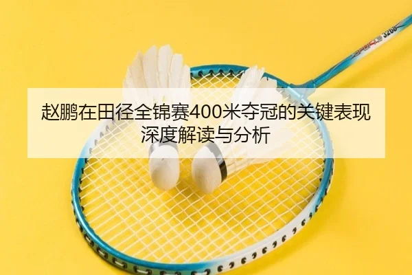 赵鹏在田径全锦赛400米夺冠的关键表现深度解读与分析